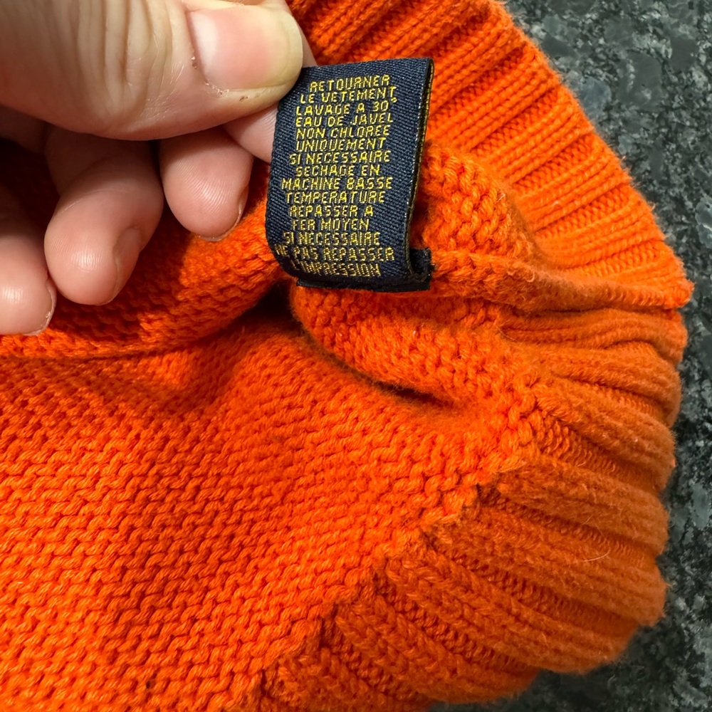 Lauren Ralph Lauren women’s large orange sweater - Picture 11 of 14